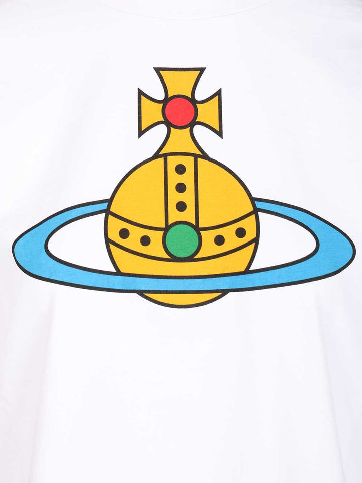 Vivienne Westwood Oversized Orb T-Shirt - Bianco | 2afadec113544cfdd31ab3984d1500663a1f987e