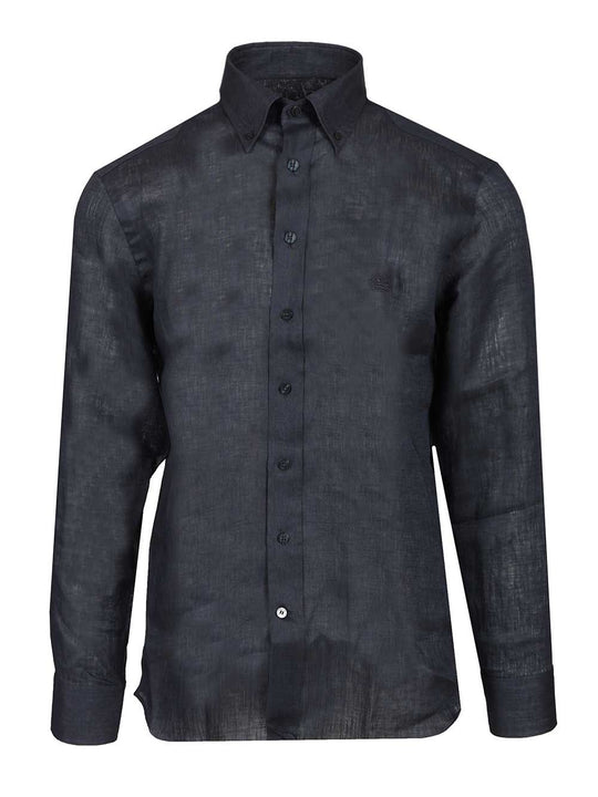 Linen Shirt Shirts Light Blue