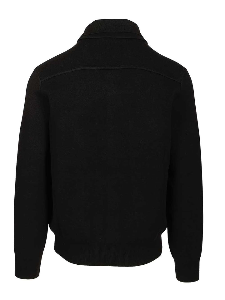 Tom Ford Wool And Cashmere Overshirt Knitwear - Nero | cc5b1b91a5c6737ce7767e6d3259ffdf96160641