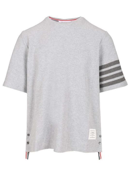 Short-Sleeved Cotton T-Shirt Grey