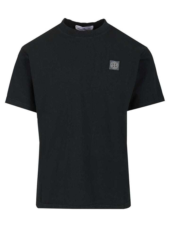 Stone Island Cotton T-Shirt - Blu | 9942e320111fda1cd5f2d9e3123e064bb6b3cf1d