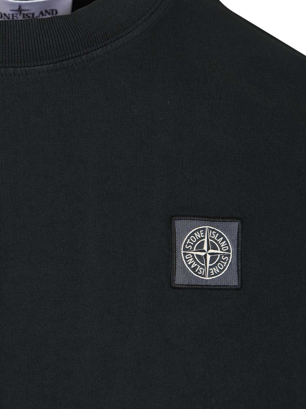 Stone Island Cotton T-Shirt - Blu | a438ec515cfac3984581bbe269521692ed8ea82d