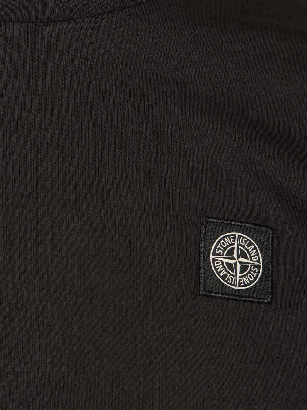 Stone Island Cotton Jersey T-Shirt - Nero | 81db6eb58ffcb8b35bfe73fa5eebcff1cec17f97