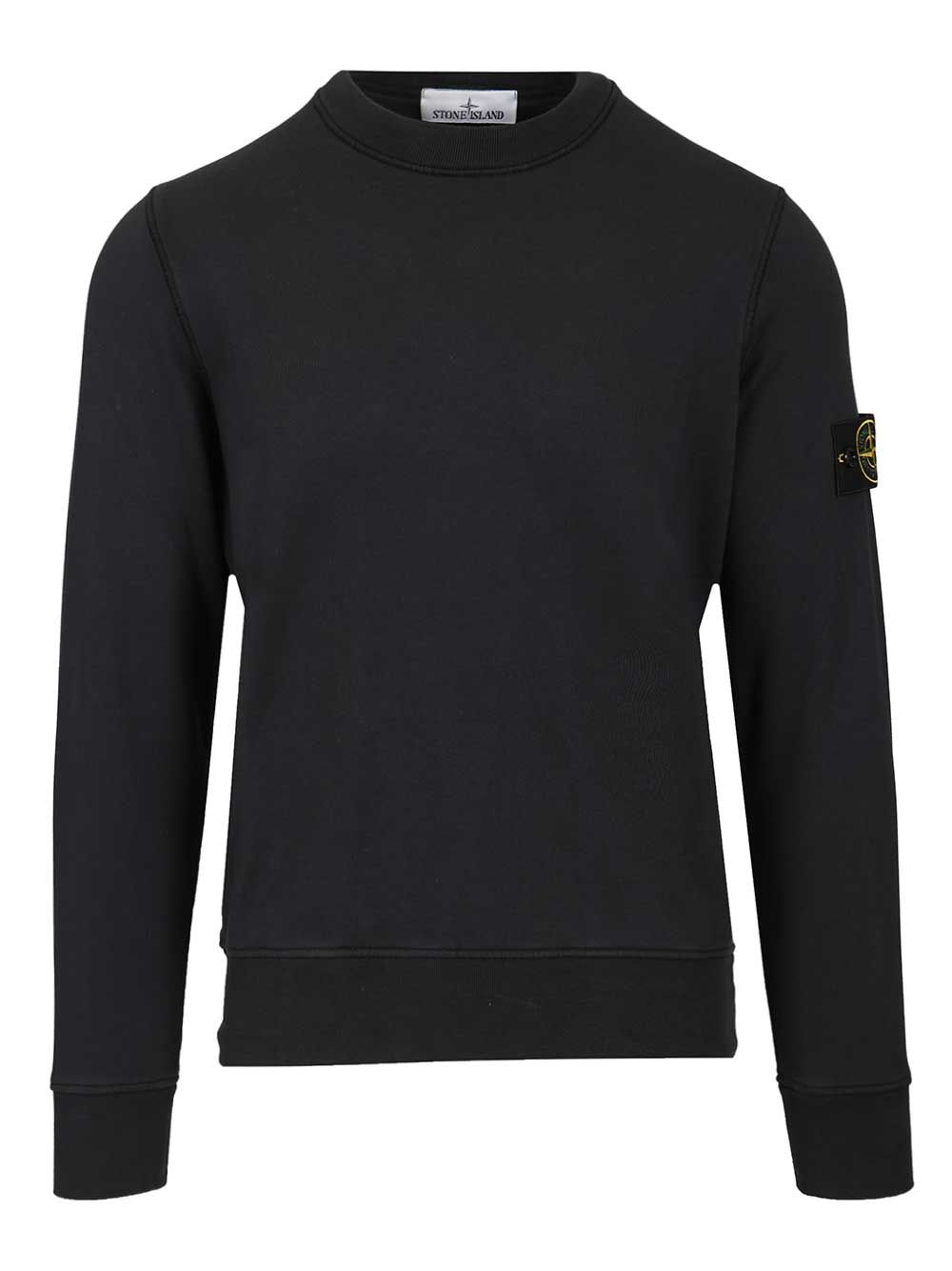 Stone Island Organic Cotton Sweatshirt Sweatshirts - Blu | 43e01b571178376dec12e8672c2023404f0ae9ad