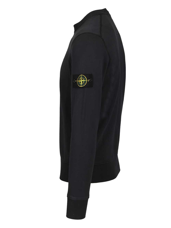 Stone Island Organic Cotton Sweatshirt Sweatshirts - Blu | bc6cc255cc8e2f81b83a46bce3eedfe4979998de