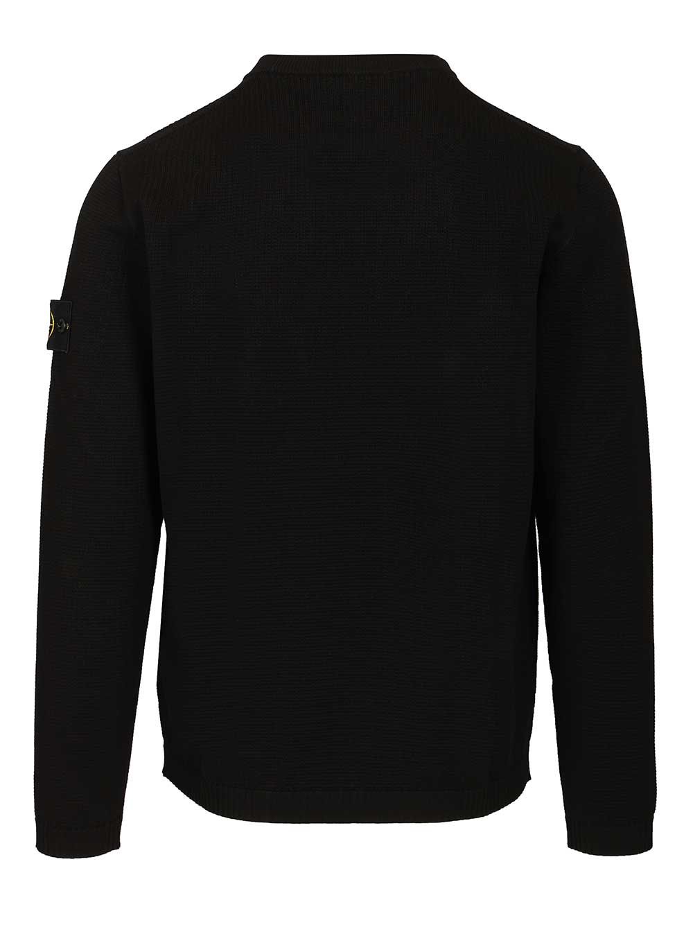 Stone Island Micro-Stitch Cotton Sweater Knitwear - Nero | eabfdcfc771809cc5b5bd521a0952d620045a5ee