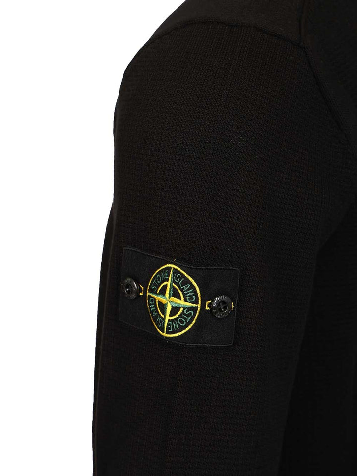 Stone Island Micro-Stitch Cotton Sweater Knitwear - Nero | 837431960674adbafae6114cfeddcd620313527d