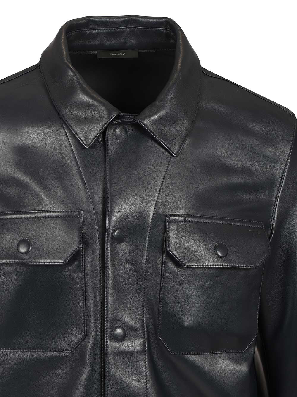 Tom Ford Leather Jacket Giacche - Blu | 914ca8f82e48d0280c02ff026e41fff18b72af99