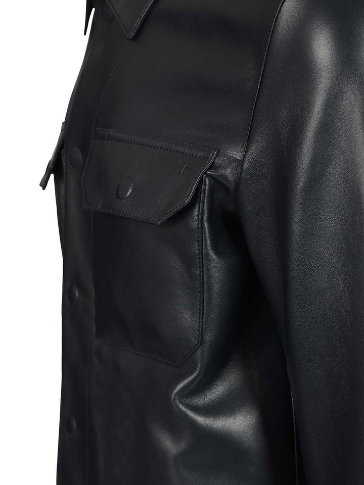 Tom Ford Leather Jacket Giacche - Blu | 19970e940ba5ed6f42a433f1a2491bfe6d1edf9b