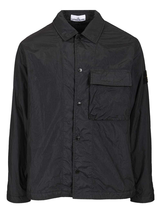 Overshirt In Lightweight Recycled Nylon Reps Shirts Blu