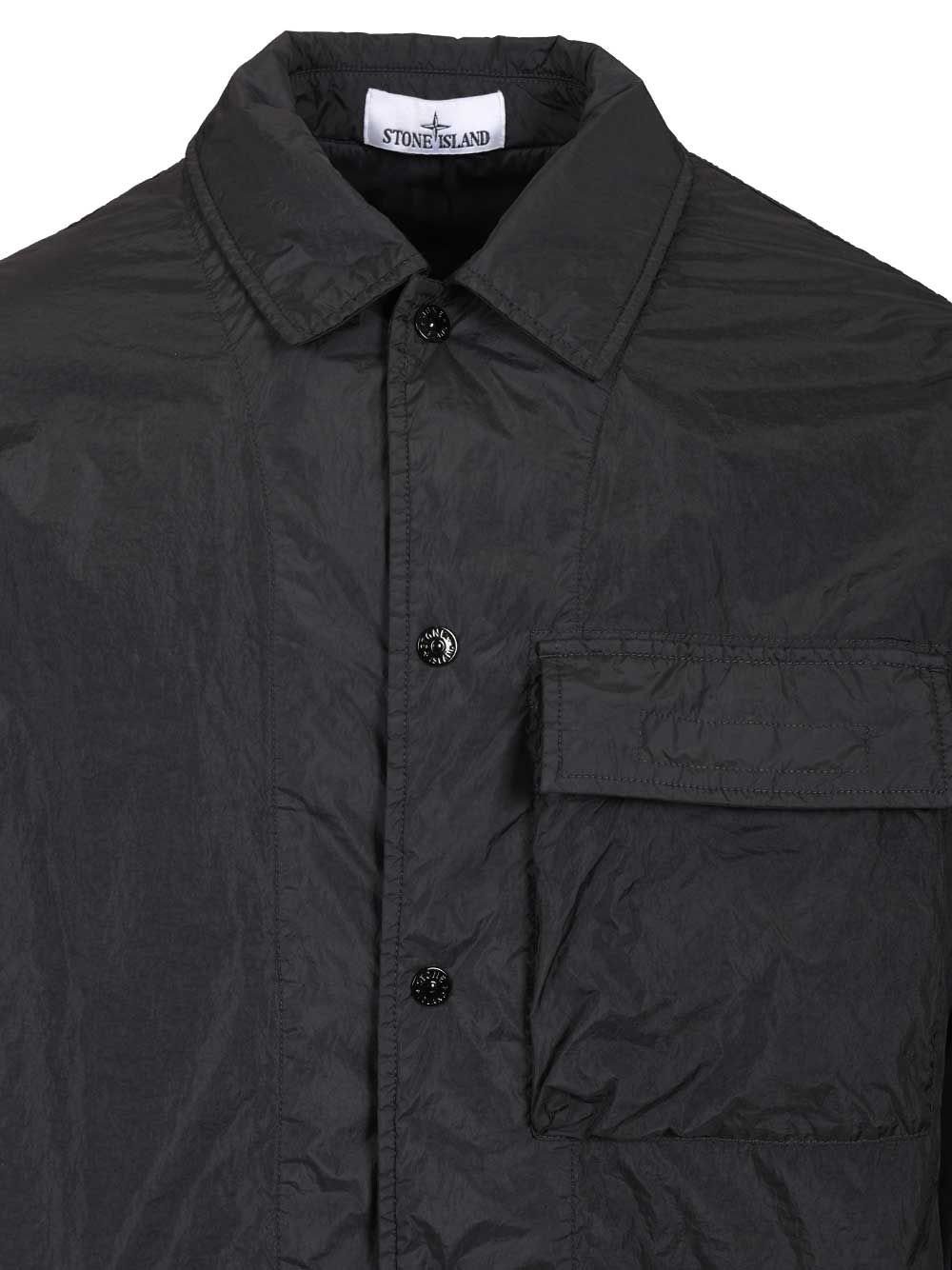 Stone Island Overshirt In Lightweight Recycled Nylon Reps Shirts - Blu | 6dbb8d625f22a4114f97262a06028b588e289e54