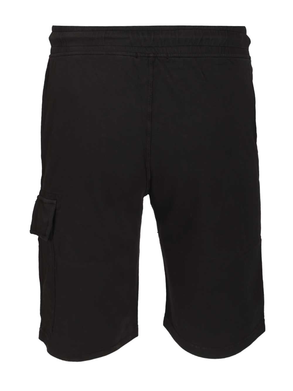 C.P. Company Light Fleece Cargo Lens Sweatshorts Trousers - Nero | 3d2360939994f2ce09a8b79953a934477a6a3519