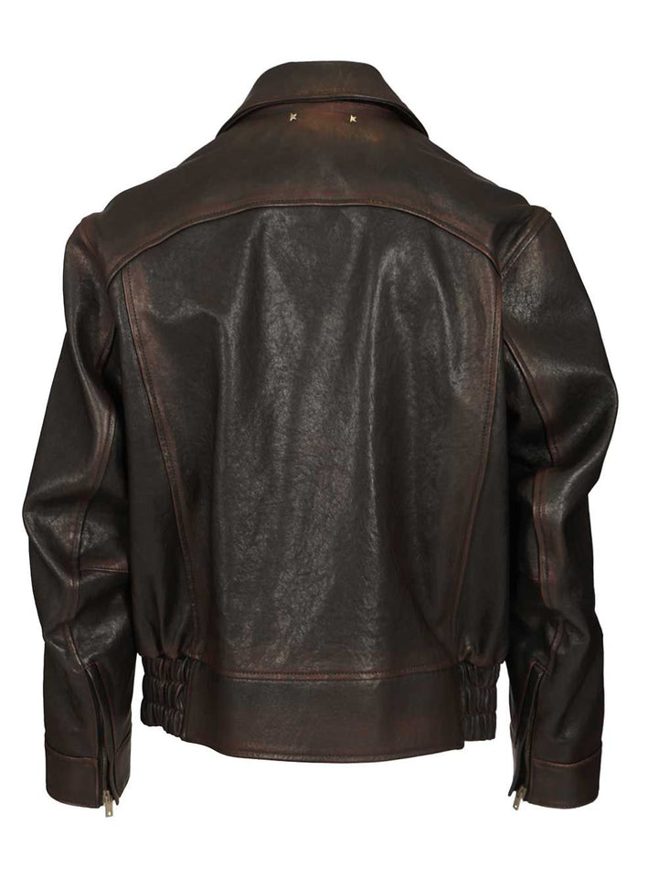 Golden Goose Deluxe Brand Nappa Bomber Jacket Giacche - Bordeaux | aaa2a5c7964dcbc693738ea0265257d219cadbf1