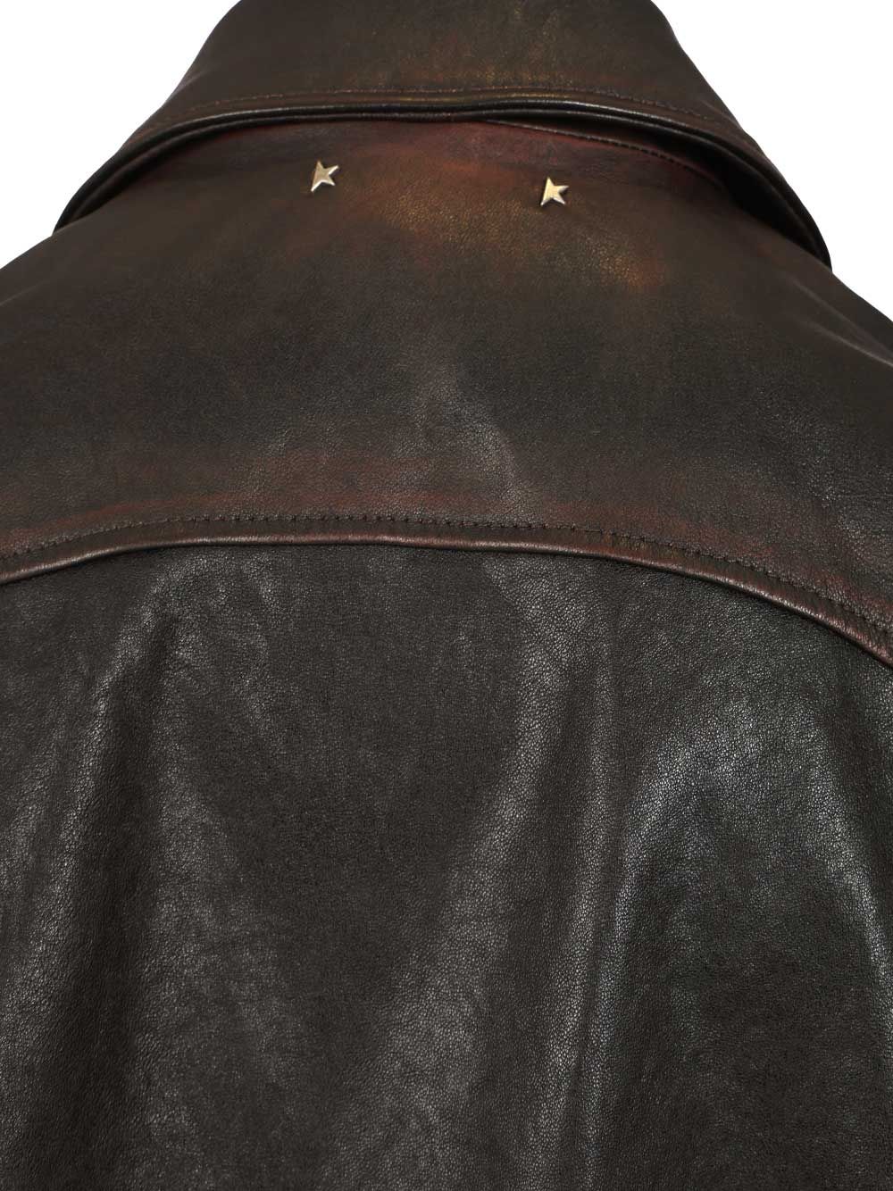 Golden Goose Deluxe Brand Journey M's Bomber Jacket Prince Nappa Leather Giacche - Blu | f6c977e9d30dcfb1574feff5e6e39d56ffab6b24