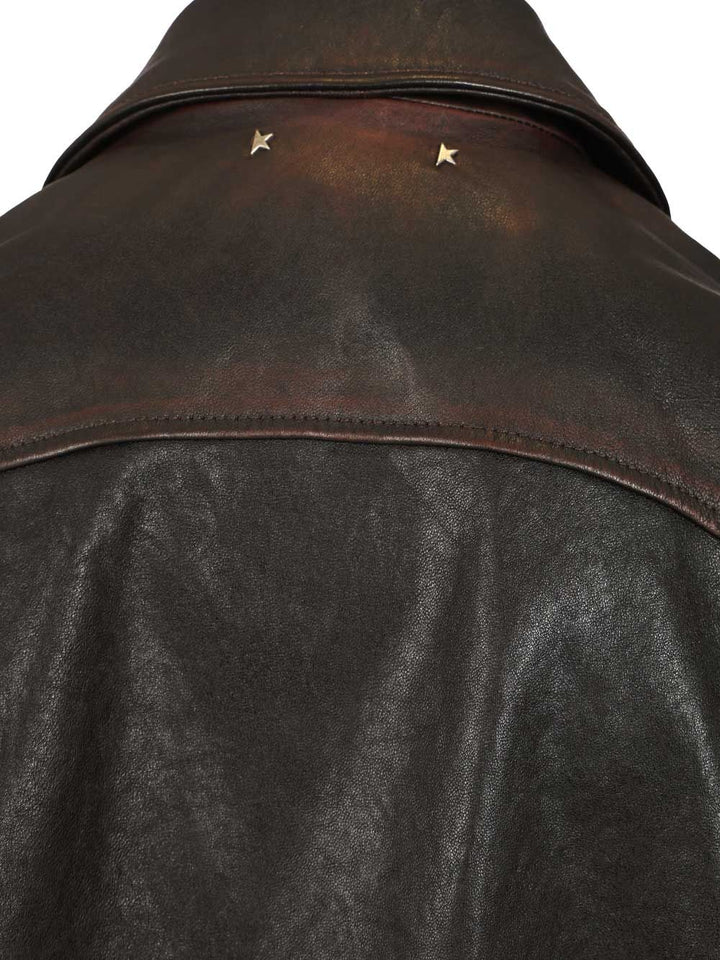 Golden Goose Deluxe Brand Nappa Bomber Jacket Giacche - Bordeaux | f6c977e9d30dcfb1574feff5e6e39d56ffab6b24