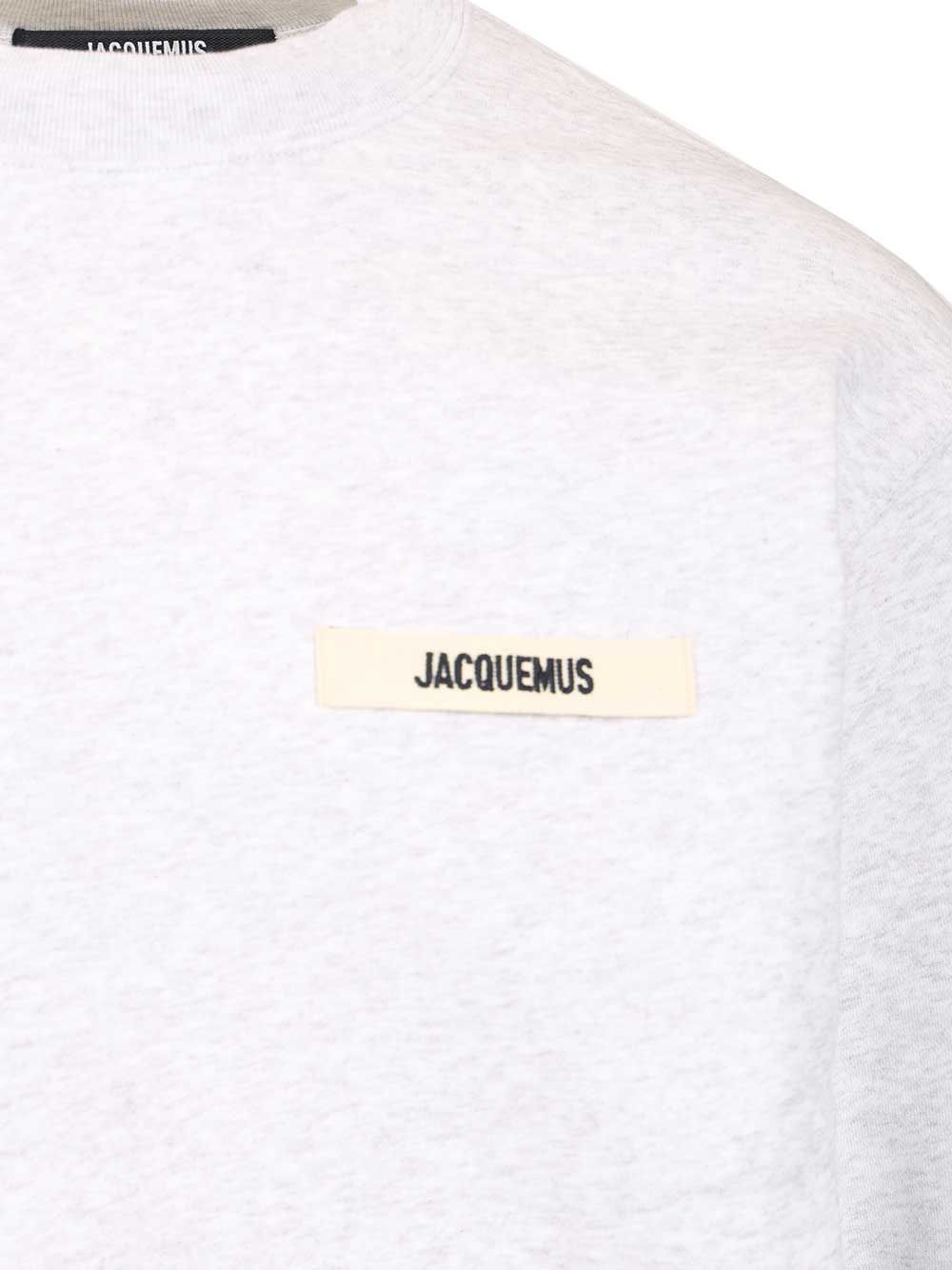 Jacquemus Cotton Sweatshirt Sweatshirts - Grey | 326e09553c3b6fab11f0113fb6200c475901545c