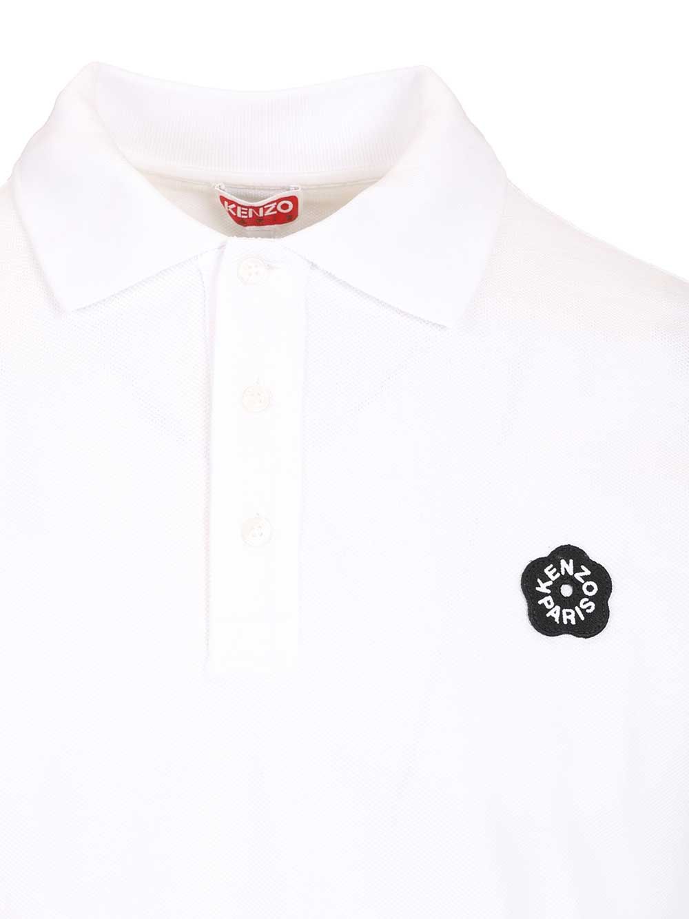 Kenzo Gots Boke Flower 2.0 Crest Slim Polo Polo shirt - Bianco | fb55fad065cfcb0b53668bb9429995326960b6e5