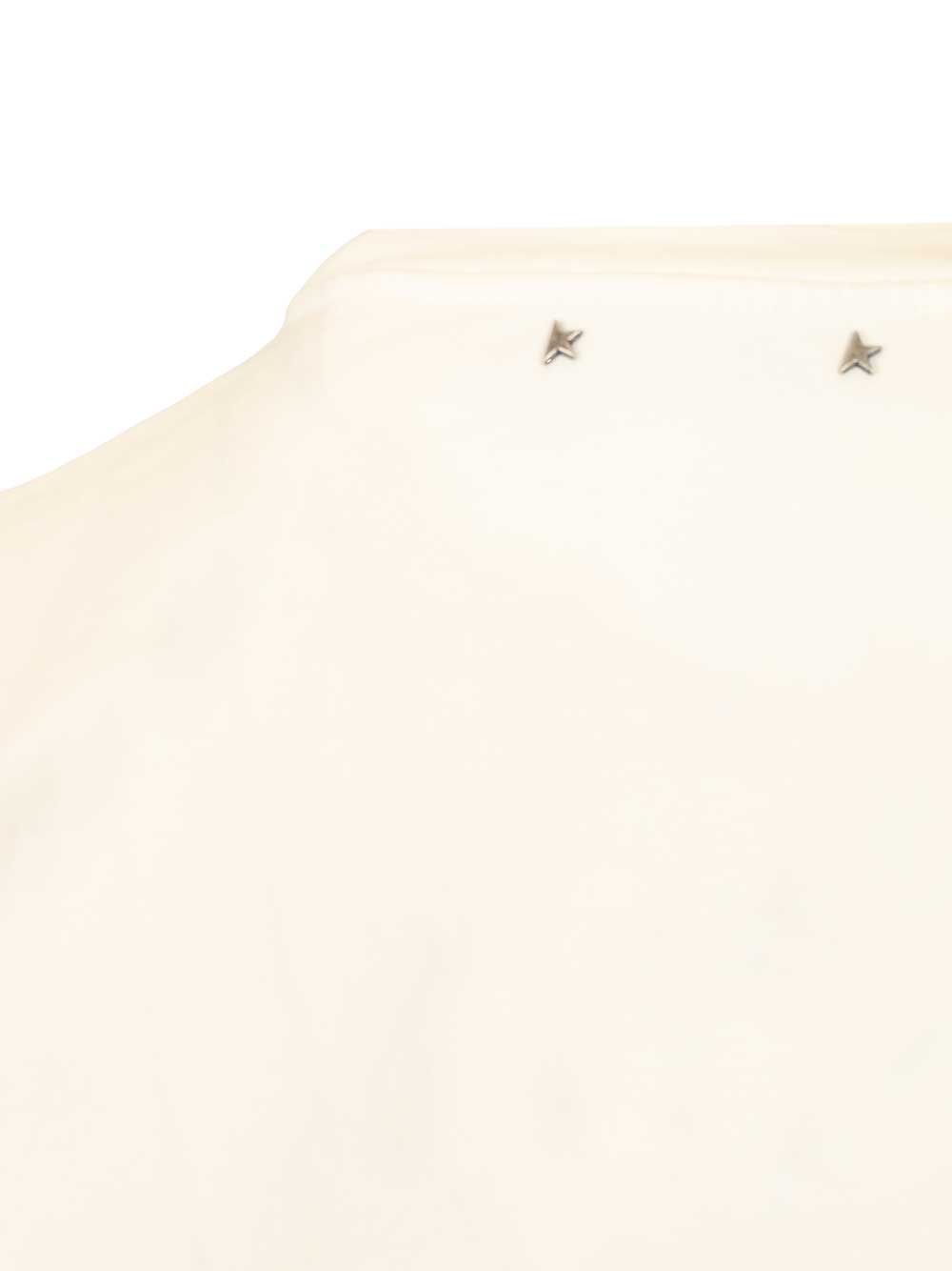 Golden Goose Deluxe Brand Journey M's  Regular Light Cotton Jersey Contrast Logo Print T-Shirt - Bianco | 1ff3c8a5ea3a20177b5dc74caebab2af7af3cb9b