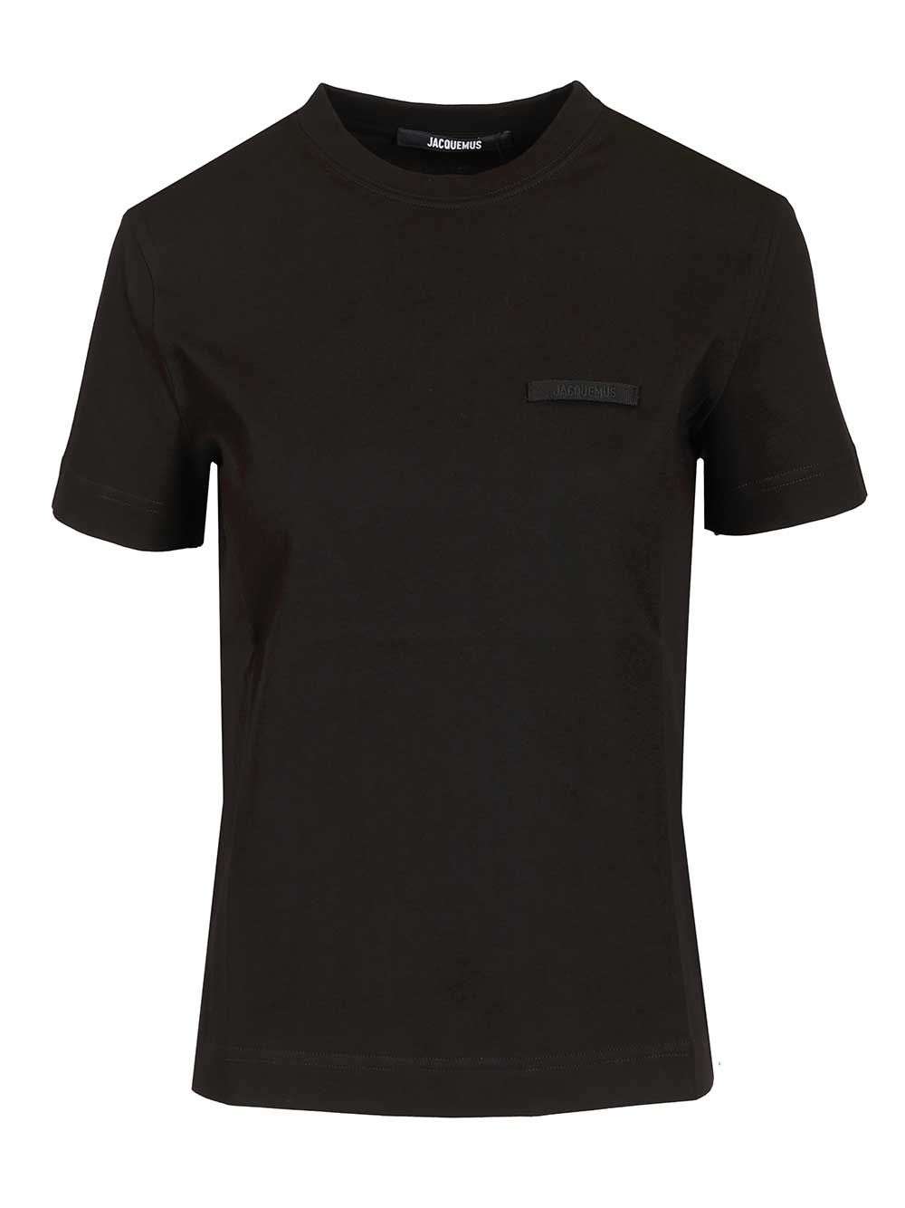 Jacquemus Cotton T-Shirt - Nero | 76caa6e6ba8c32ec4f71ab9e045bb2e596a6d3b3