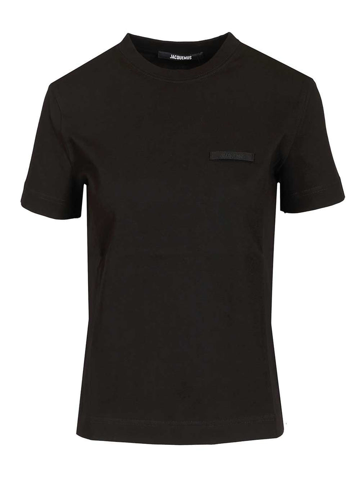 Jacquemus Cotton T-Shirt - Nero | 76caa6e6ba8c32ec4f71ab9e045bb2e596a6d3b3