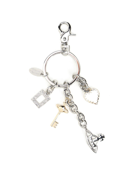 Multi Charm Keyring Keyrings Silver