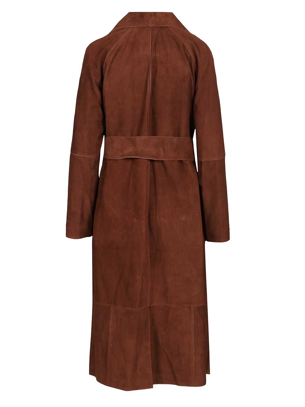 Arma Yava Lamb Suede Coats - Marrone | b9f74d604180be821fcc5e23da427ffe25d8d73c