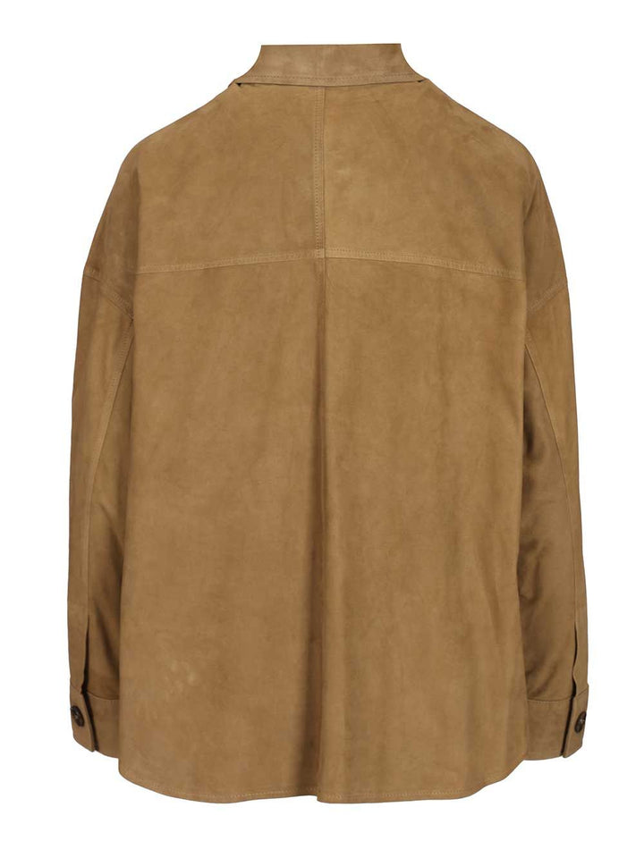 Arma Kaylee Lamb Suede Giacche - Verde | 7a399d9406d097190d1ac807fb30b3688ba22d7a