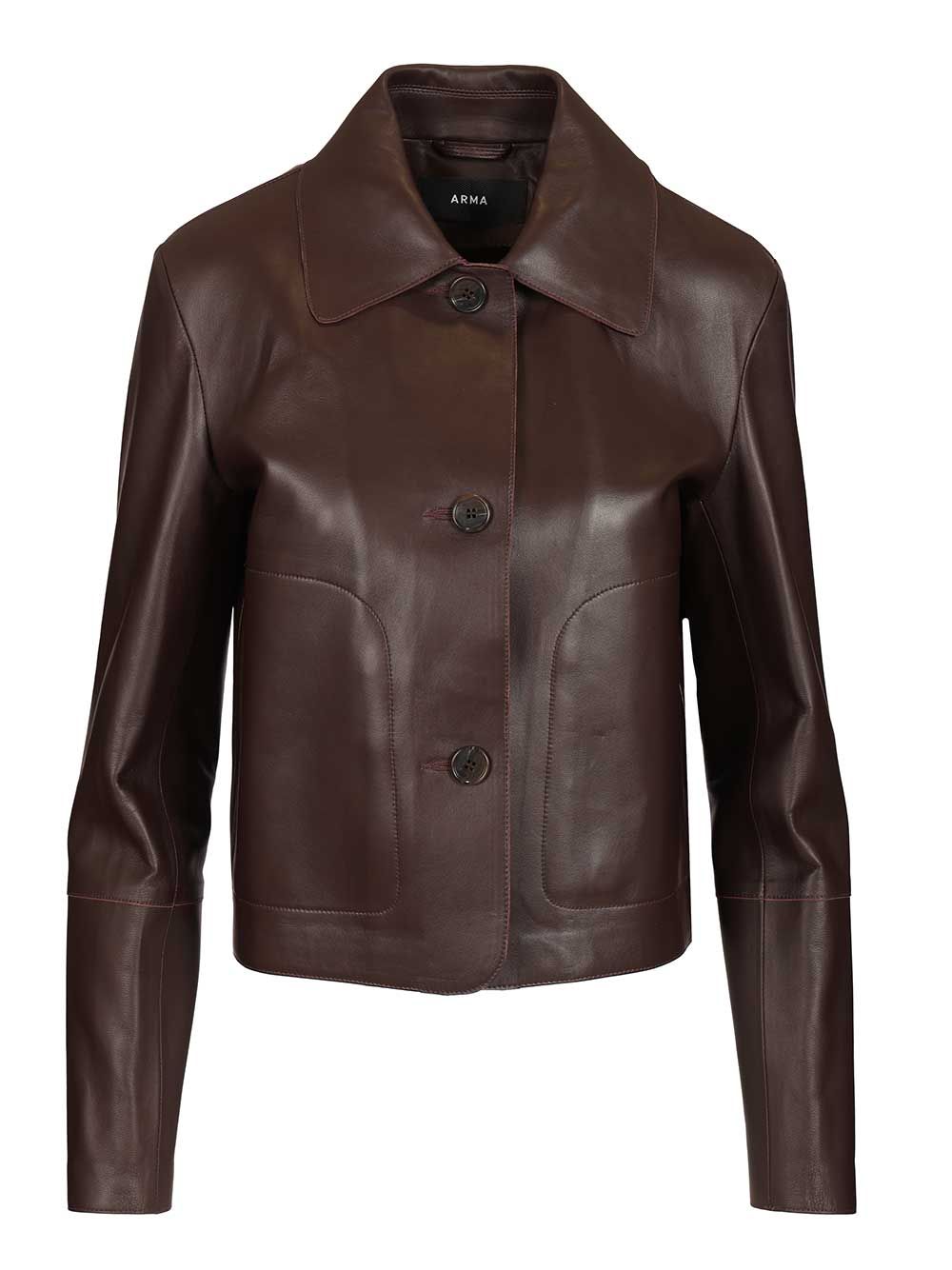 Arma Emy Lamb Butter Giacche - Bordeaux | 5de01abfc44693b2d31c9828fc2d5686aaff6527