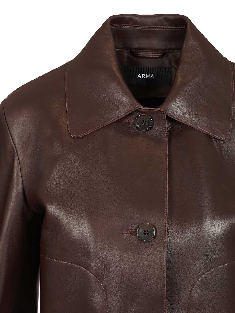 Arma Emy Lamb Butter Giacche - Bordeaux | e0e75af8c02f33055eca481478718551a818c875