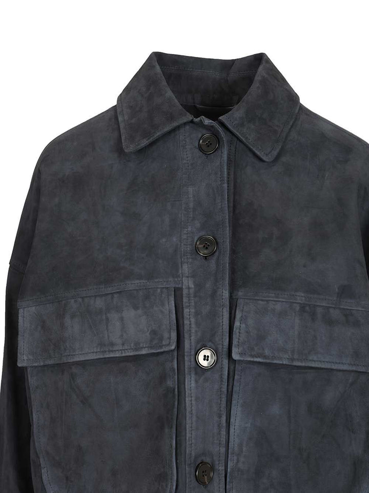 Arma Miri Lamb Suede Giacche - Blu | a6a1fbf092dbcd879532bb2653a3440d8243ae71