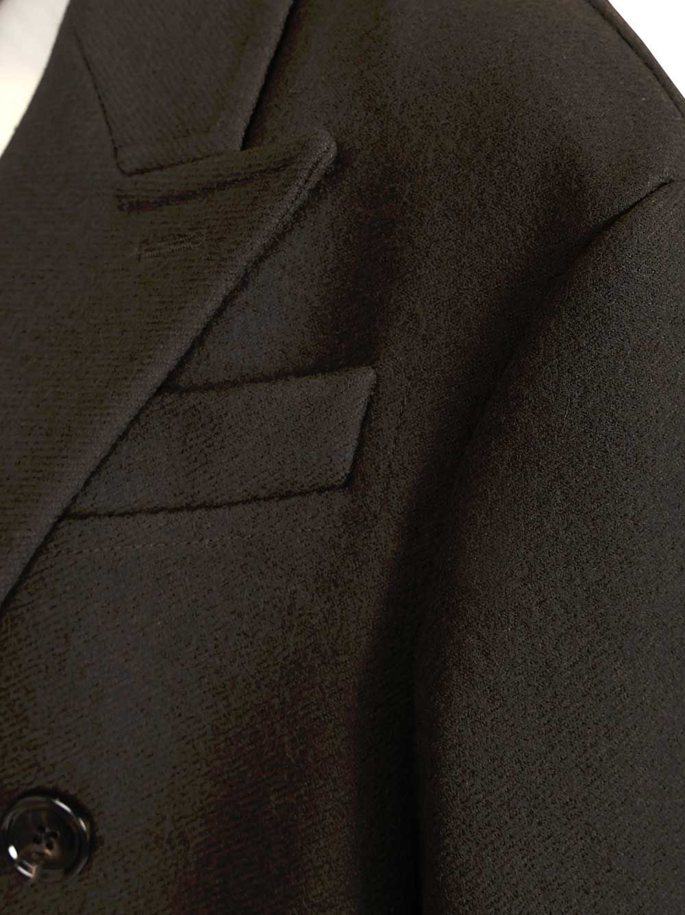 Ami Long Double-Breasted Coat Coats - Nero | b9a6ec73ea9b88006579f82607446574acee0cf8