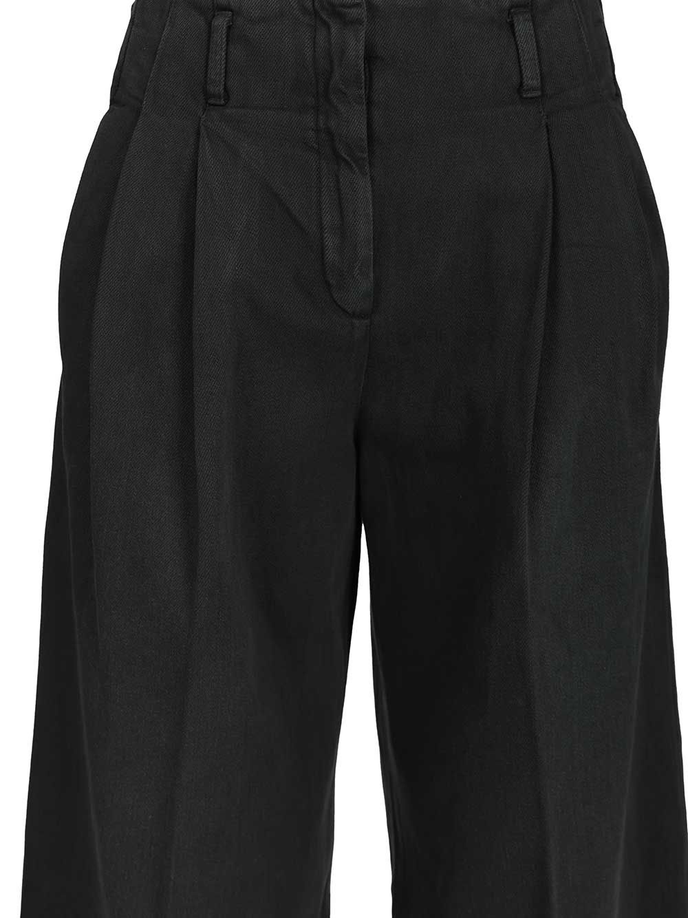 Golden Goose Deluxe Brand Wide-Leg Trousers - Nero | 158a6f913d88042fbf08f49055839f9530bb9967