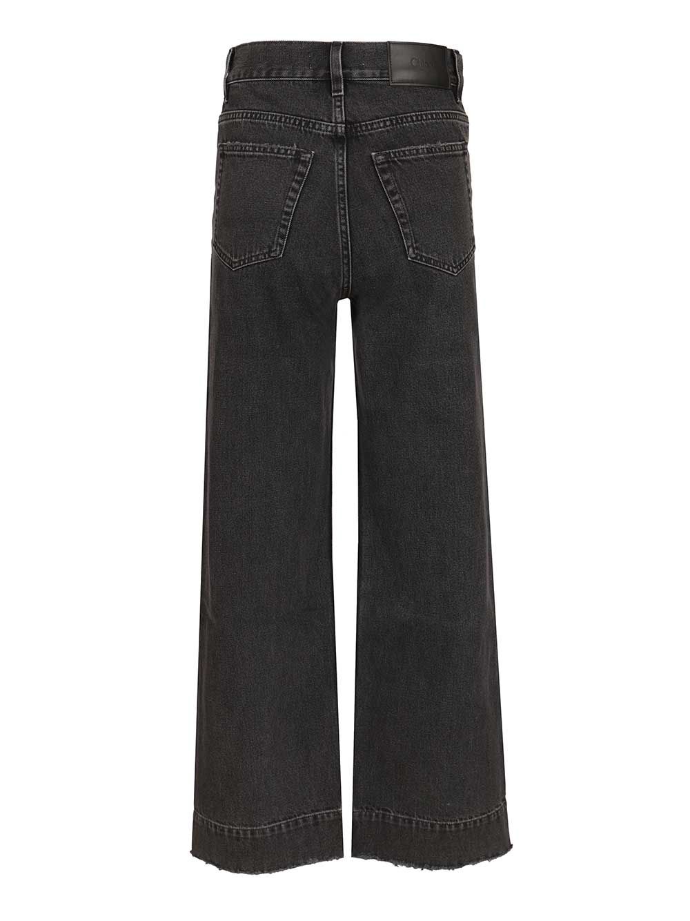 Chloe' Cropped Jeans - Nero | 49428377d502c0e5d73fe4049c570e1a0519d116