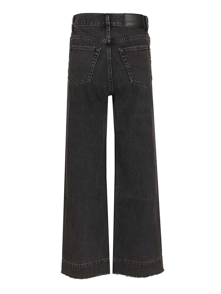 Chloe' Cropped Jeans - Nero | 49428377d502c0e5d73fe4049c570e1a0519d116