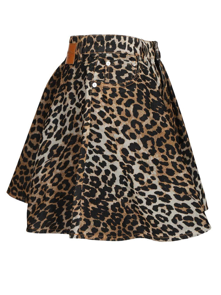 Ganni Leopard Print Miniskirt Gonne - Animalier | 690d7af88d98e3e5ffd446a4b1131ae278e994fc