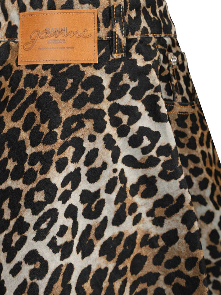 Ganni Leopard Print Miniskirt Gonne - Animalier | d2900c74b9971aa041c49433ac20649c1eaa4dcc