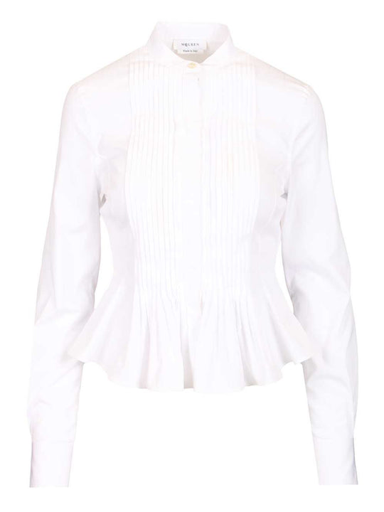 Ruffled Shirt Shirts Bianco