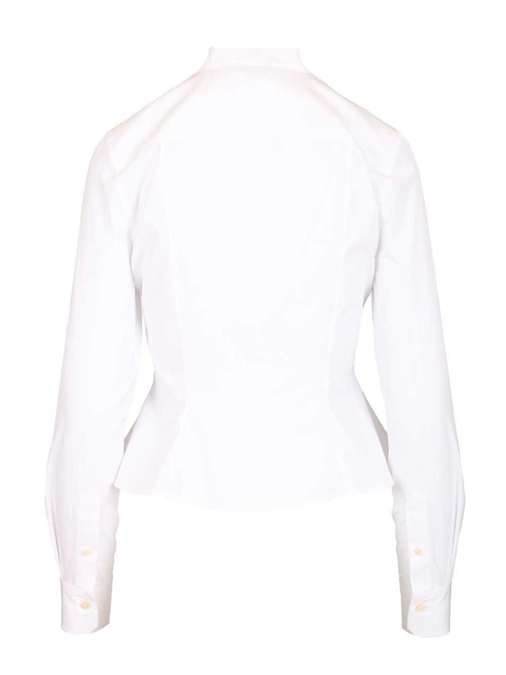 Mcqueen Ruffled Shirt Shirts - Bianco | 6c035722347096484d4cf4c1b07260acf20be343