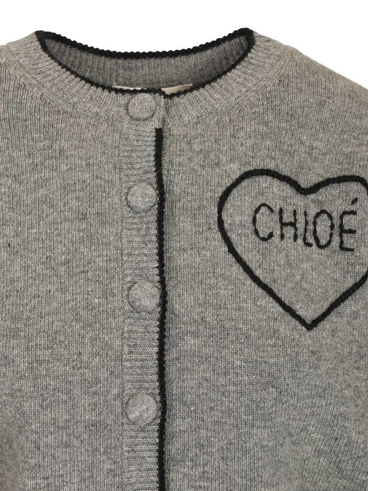 Chloe' Cashmere Blend Cardigan Knitwear - Grey | 5fd8676ff4a23c14a672d6cc61e267348ff8e1b2