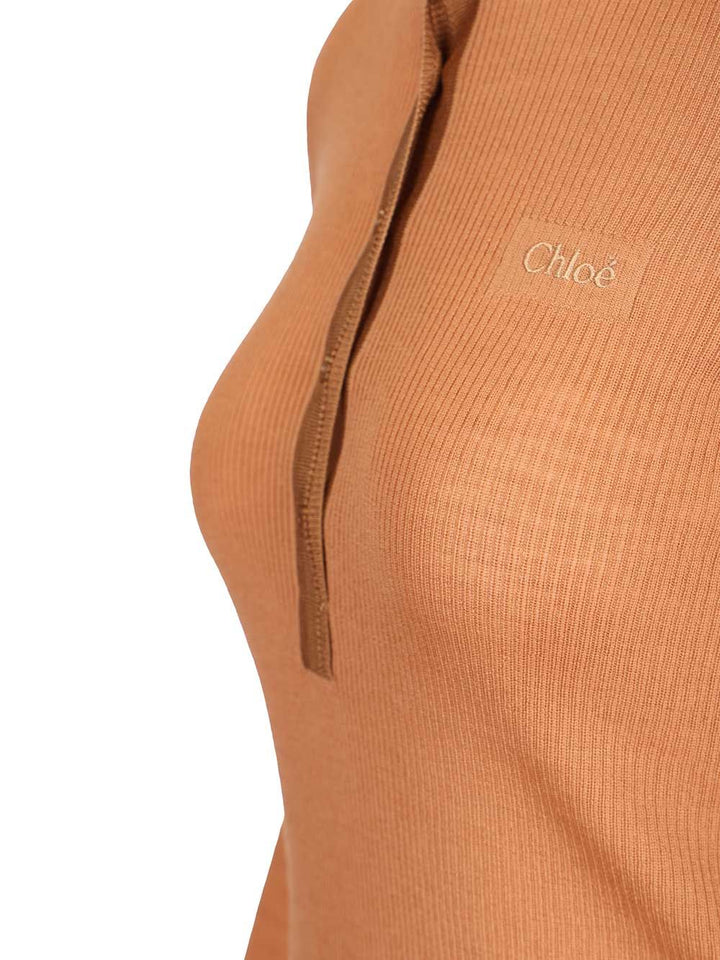 Chloe' Henley T-Shirt - Marrone | a591550c58eab3c5a4e2bf5498443efec6ea2af6