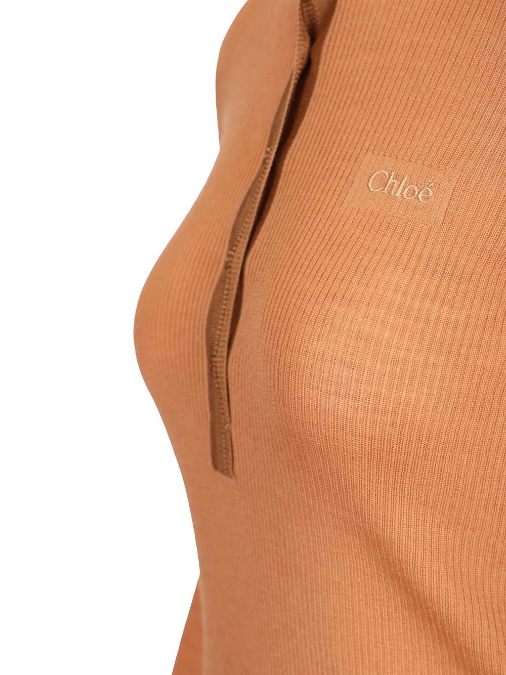 Chloe' L/S T-Shirt - Marrone | a591550c58eab3c5a4e2bf5498443efec6ea2af6
