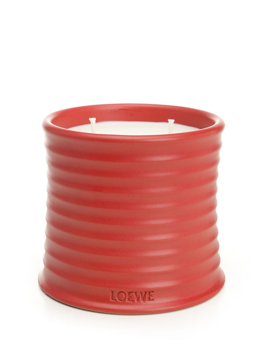 Medium Tomato Leaves Candle Arredamento Rosso