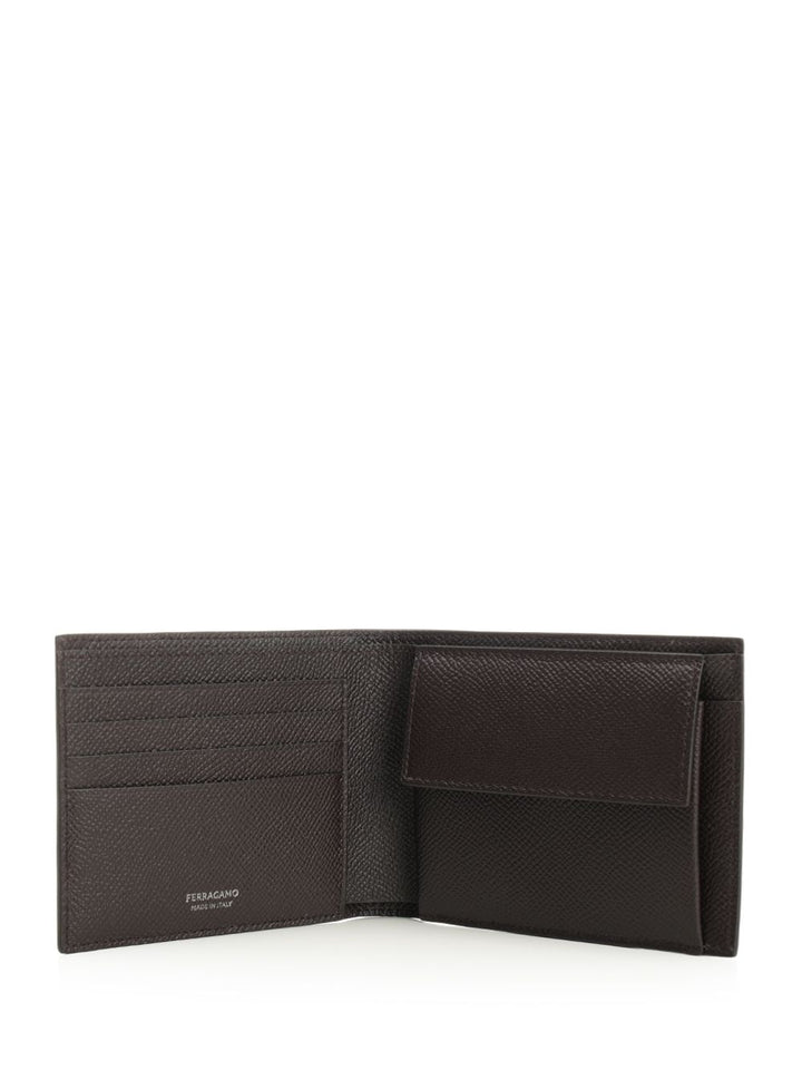 Ferragamo Leather Wallet Micro Gancio Wallets - Marrone | ac20d5ab44ec5b76b1d3dd904aaa9a5a17ad74b5