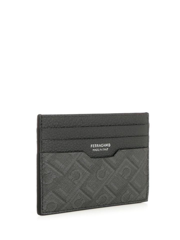 Ferragamo Leather Wallet Monogram Wallets - Grey | 436c96bc17ec714991a3e830a47567832100f7ac