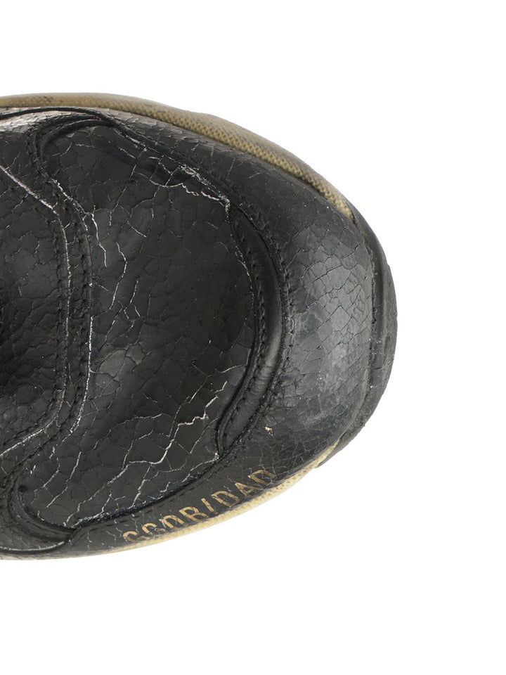 Golden Goose Deluxe Brand Running Dad Crack Leather And Naplak Upper Crack Leather Tongue Toe Heel And Star Sneakers - Nero | ee265c19bae117d08912702c3ffc592414eb770e