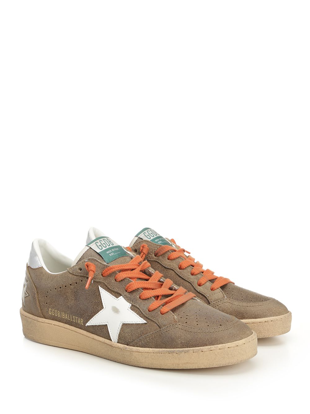 Golden Goose Deluxe Brand Ballstar Waxed Suede Upper Toe Tongue And Spur Leather Star Laminated Heel Sneakers - Marrone | cad887a81aa4af6675d4009e051215cc35db1c0e