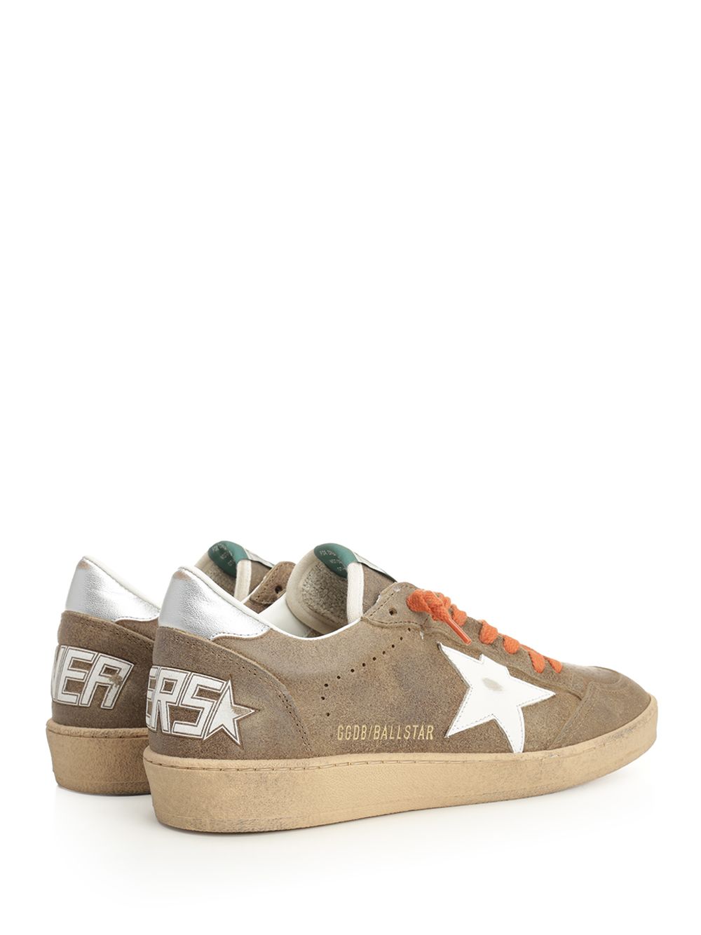 Golden Goose Deluxe Brand Ballstar Waxed Suede Upper Toe Tongue And Spur Leather Star Laminated Heel Sneakers - Marrone | 135711333118ad19f44e56f6c4b685808777dad7