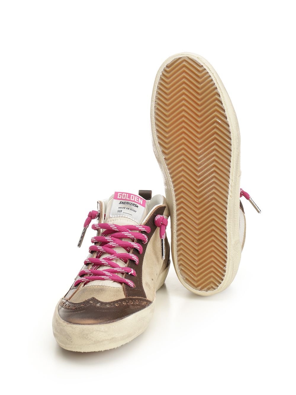 Golden Goose Deluxe Brand Mid Star Sneakers - Beige | 5b1d914ac22340a440b3ce745dd7caf5b03eded4