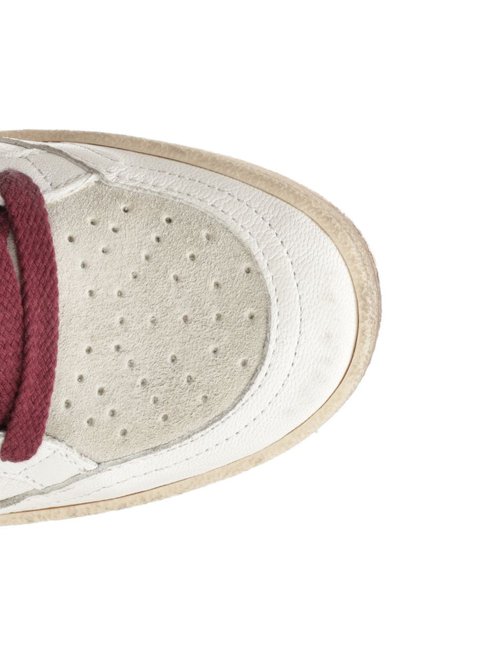 Golden Goose Deluxe Brand Ballstar Nappa Upper Toe And Spur Suede Tongue Horsy Star Glitter Heel Sneakers - Bianco | e67ca818abedce3ade6d12968adb38b95286b6dd