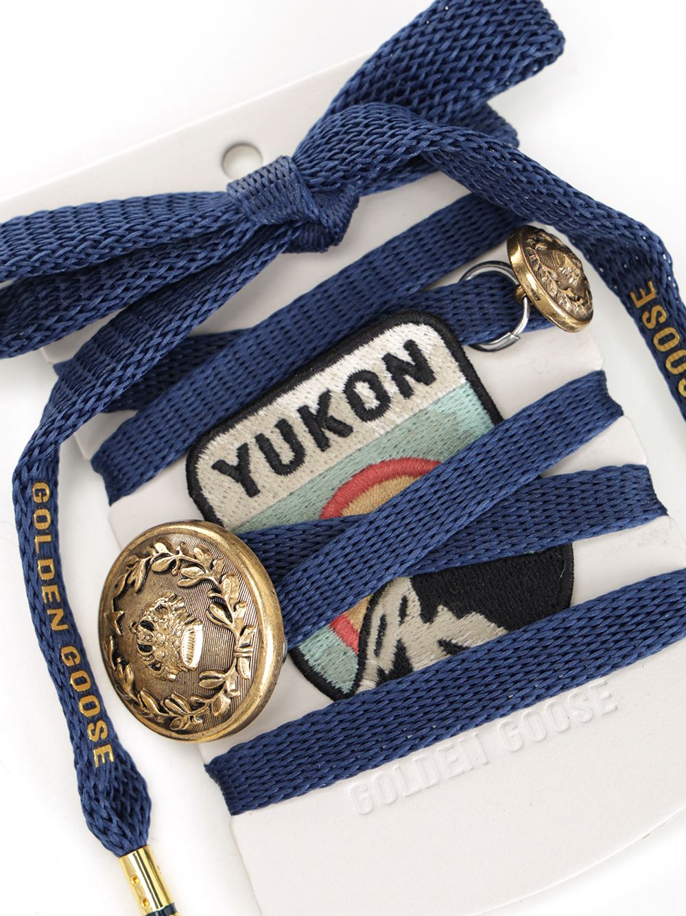 Golden Goose Deluxe Brand Laces With Applied Buttons Beauty - Blu | ce13c1f9fed781c8bfed16efb634ed2556c57e85